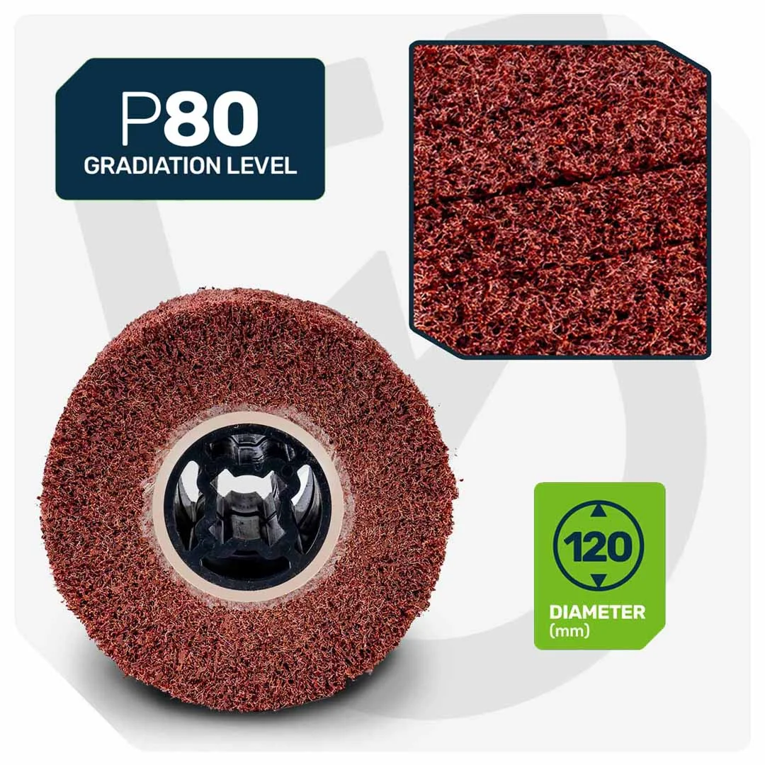 Nylonborstvals P80 120x100x19 mm, 2-pack