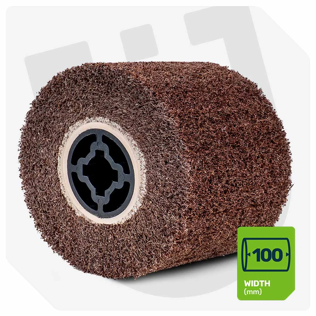 Nylon Brush Roller P180 120x100x19 mm, 2-pack