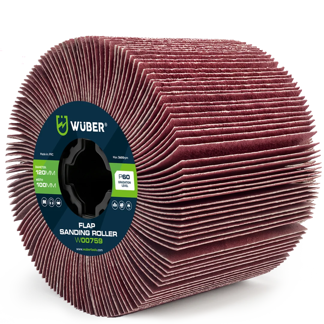 Lamellslipvals P60 120x100x19 mm, 2-pack
