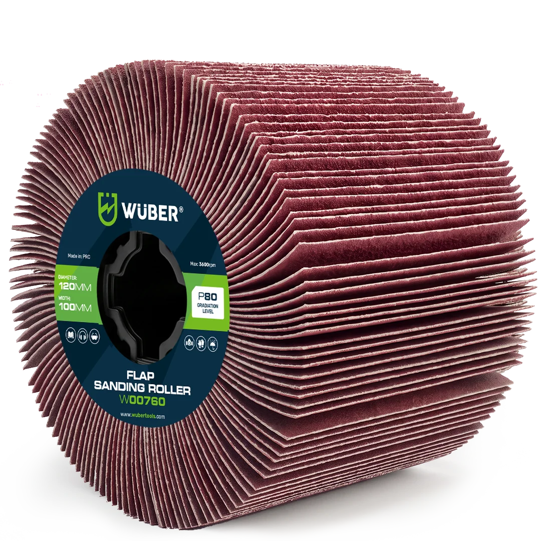 Abrasive Flap Roller P80 120x100x19 mm, 2-Pack