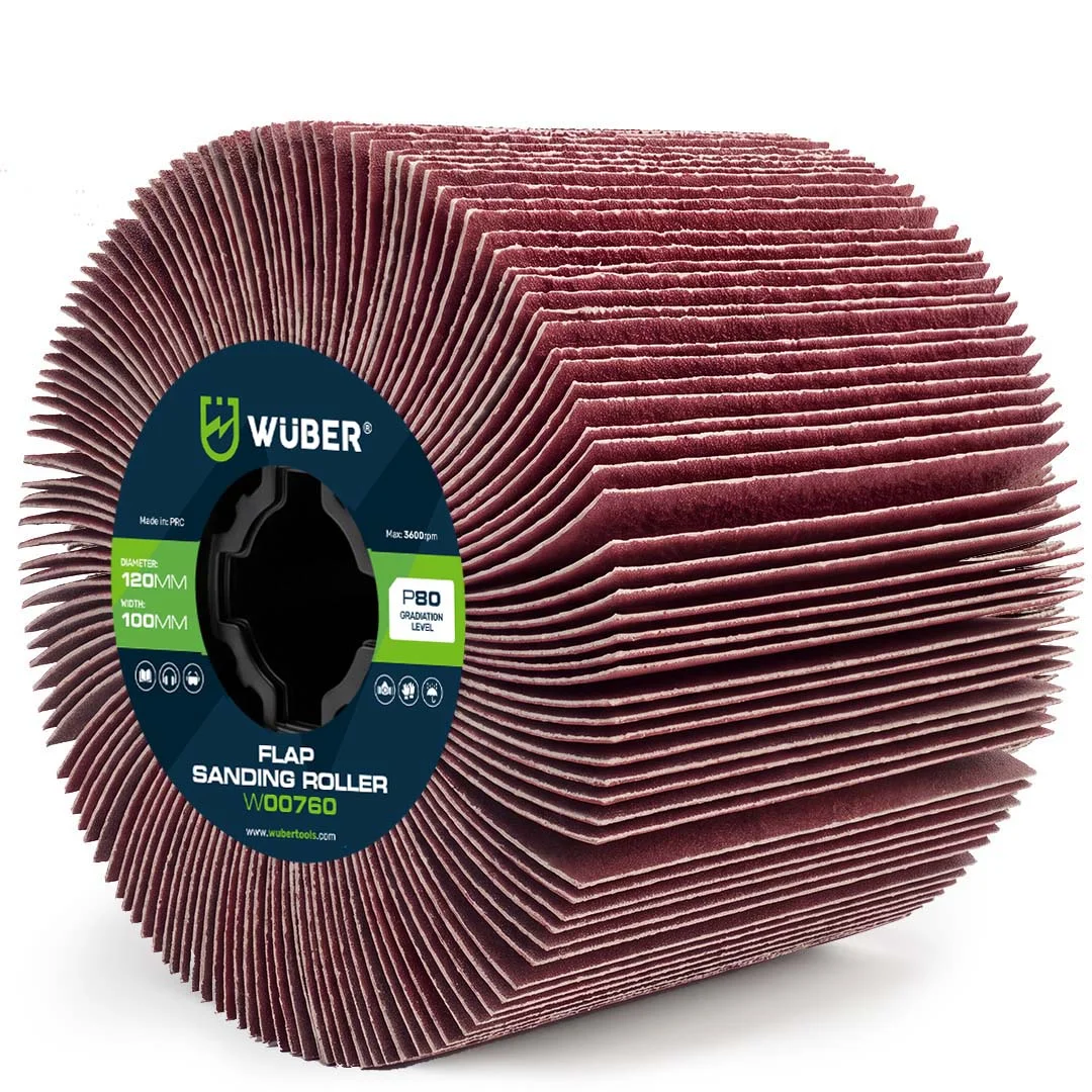 Abrasive Flap Roller P80 120x100x19 mm, 2-Pack