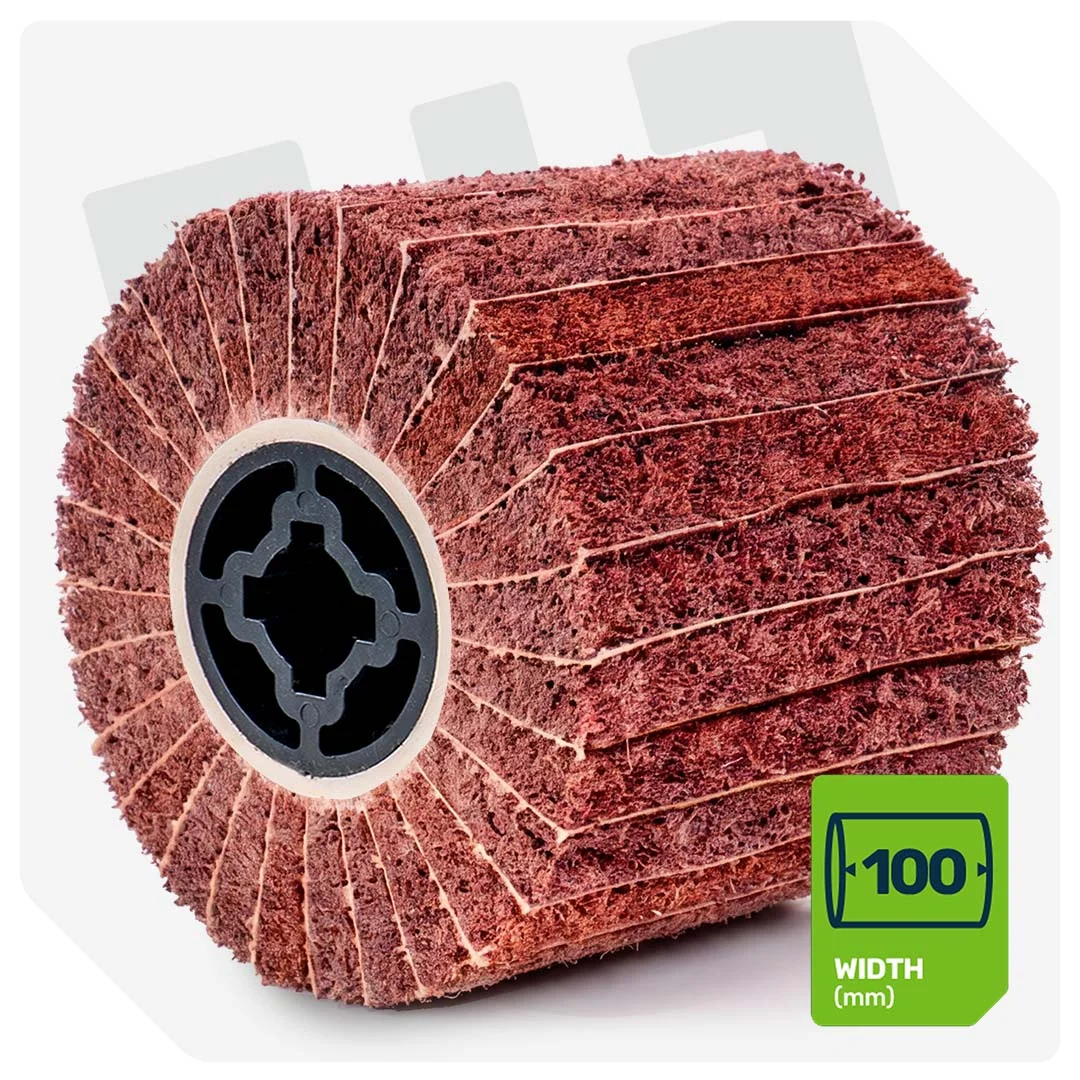 Abrasive Fibre Roller P60 120x100x19 mm 2-pack
