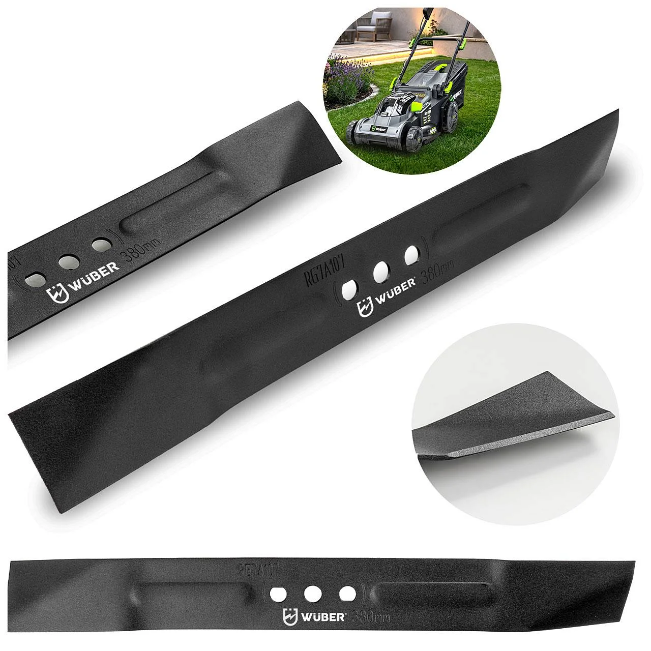 Gräsklipparkniv 38 cm, 2-pack