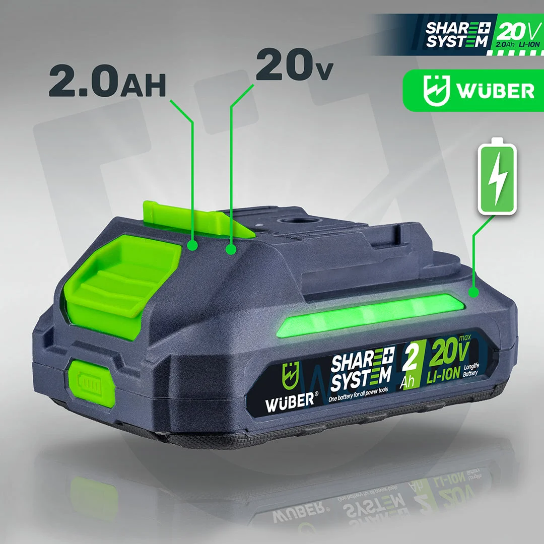 Battery Share+ System 20 V 2.0 Ah Li-Ion