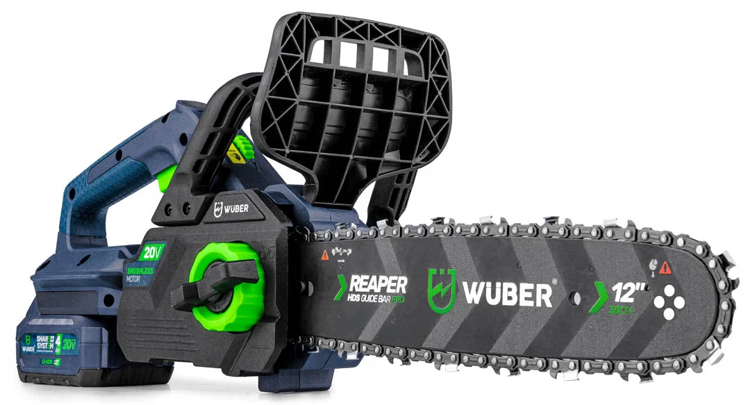 Cordless chainsaw 20 V, 12" guide bar 30 cm