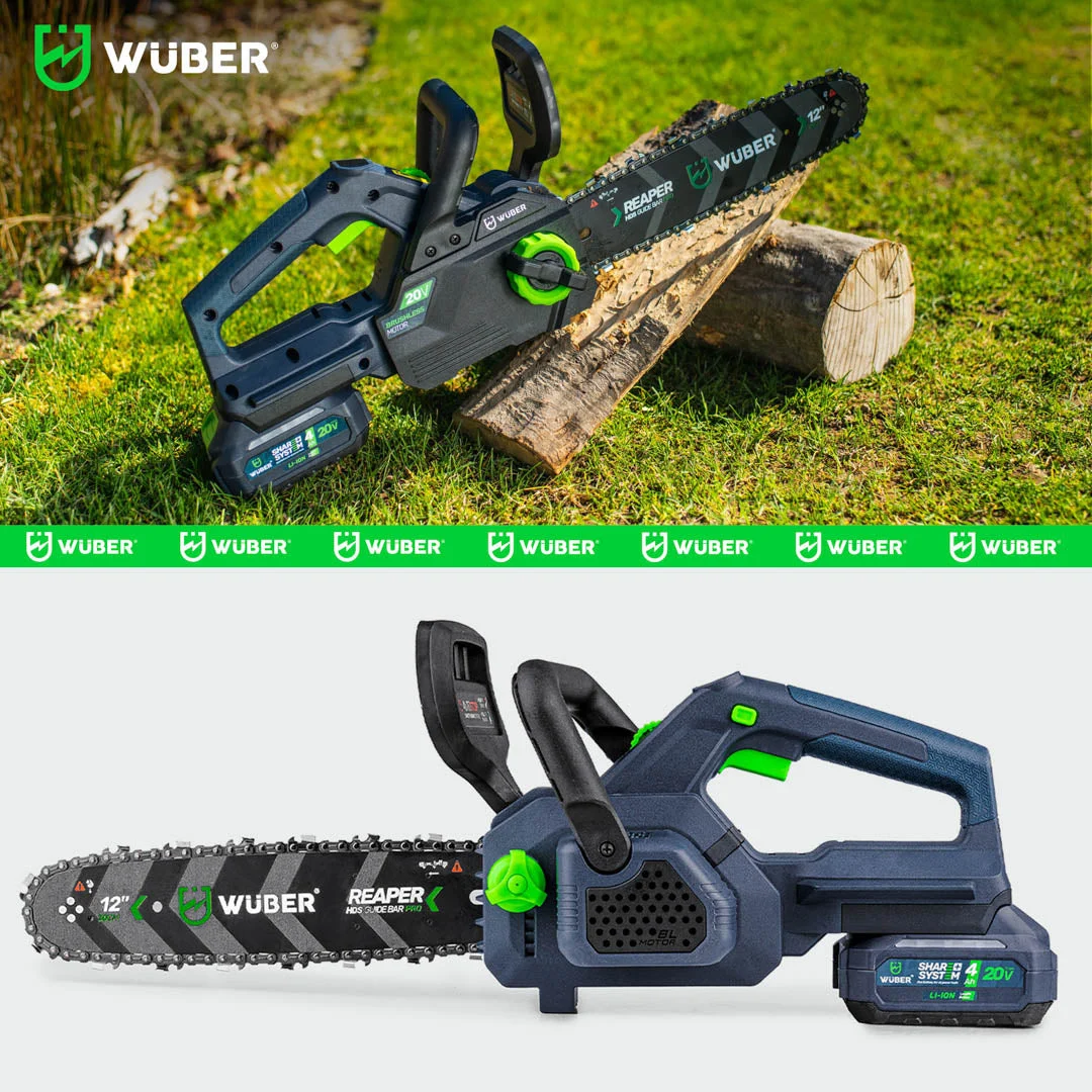 Cordless chainsaw 20 V, 12" guide bar 30 cm
