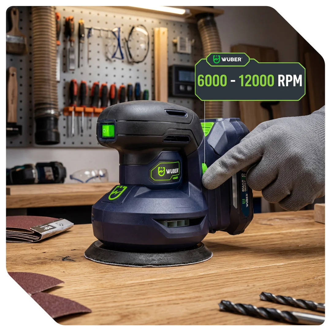 Batteridriven excenterslip 125 mm 20 V