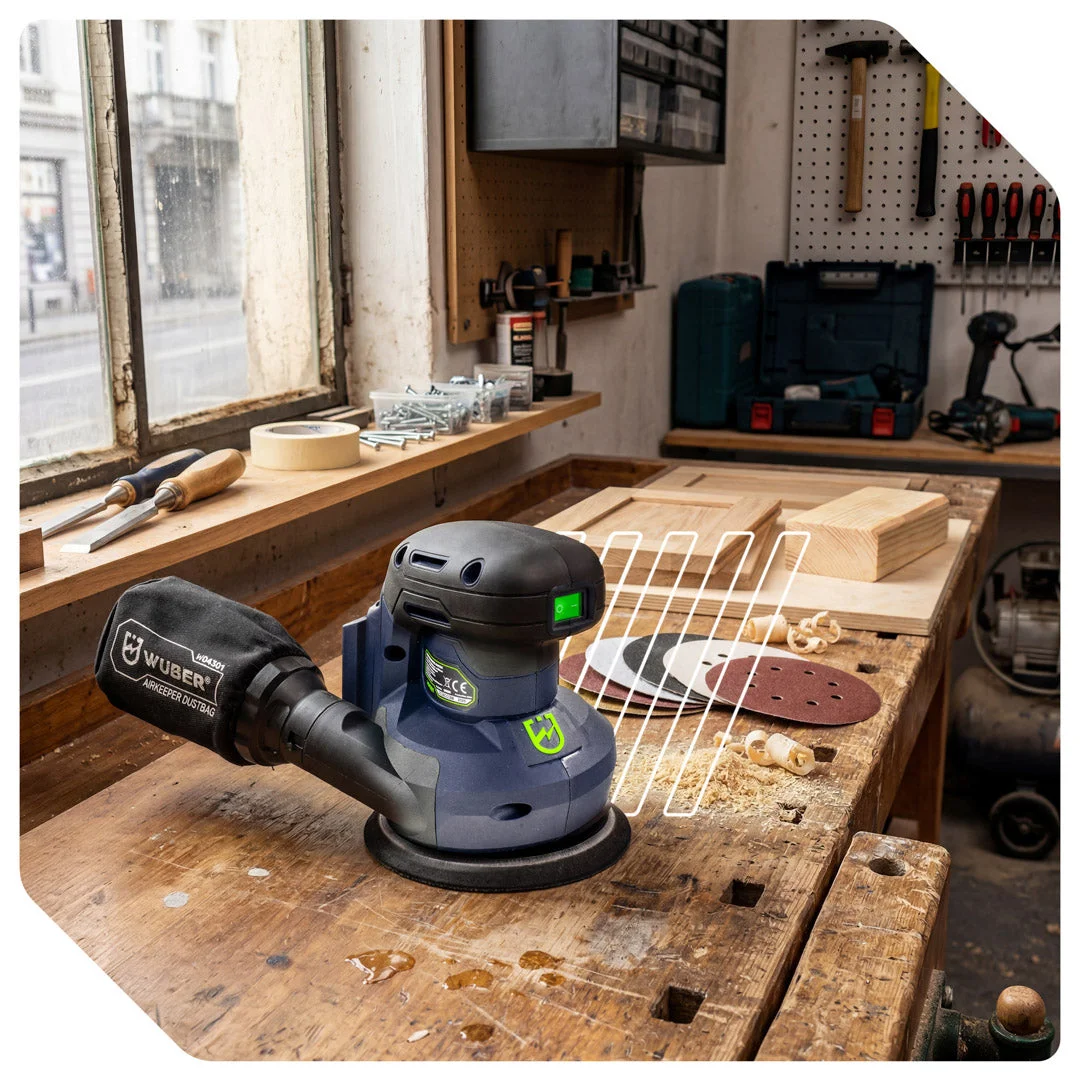 Batteridriven excenterslip 125 mm 20 V