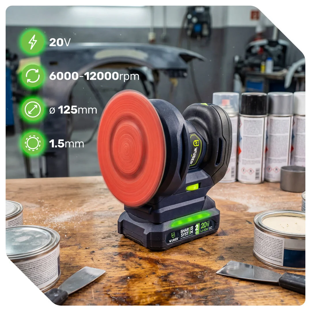 Batteridriven excenterslip 125 mm 20 V