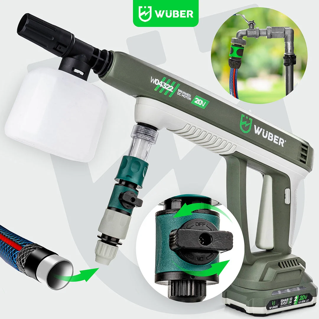 Cordless pressure washer 20 V, 300 l/h