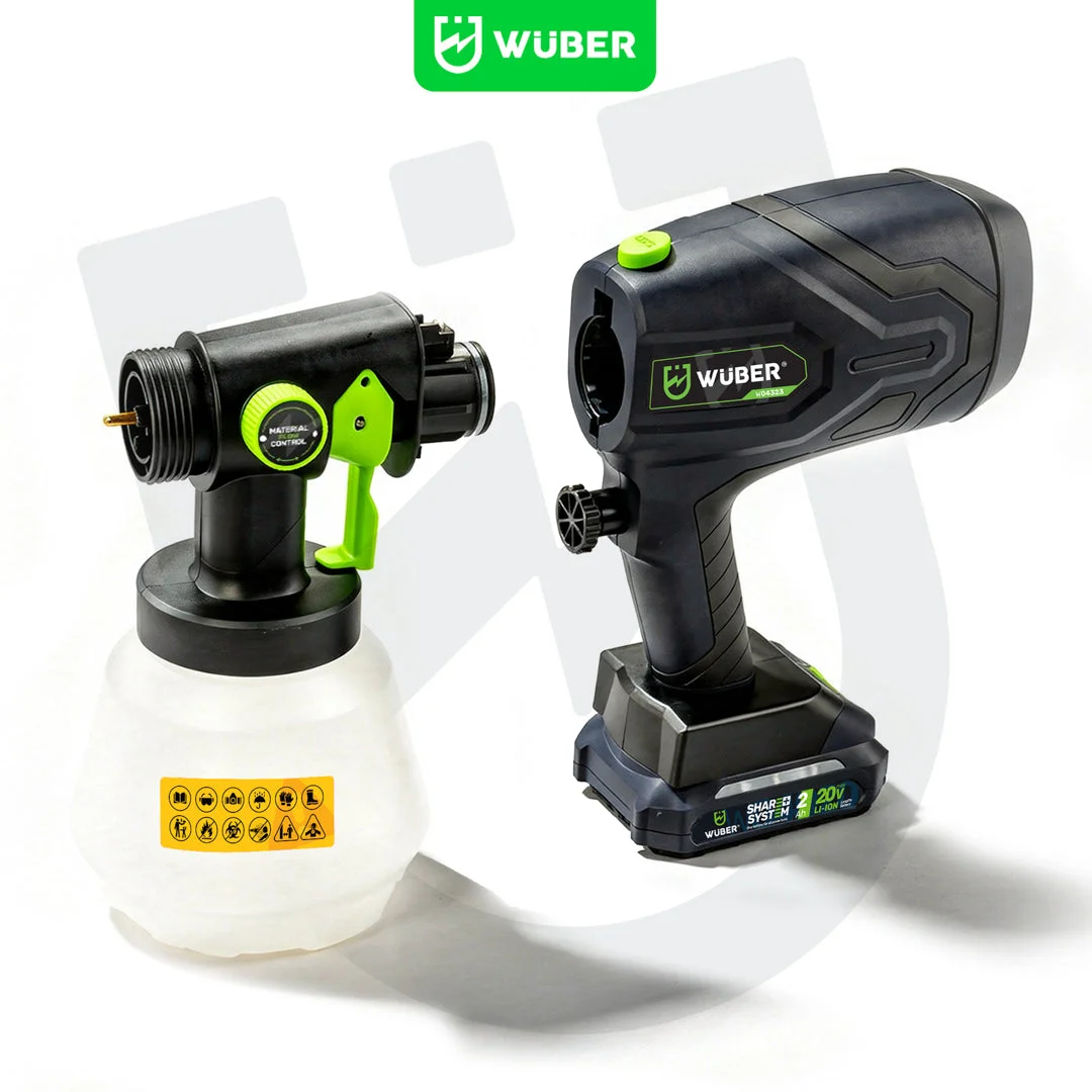 Batteridriven färgspruta 20 V, 200 W, 1000 ml