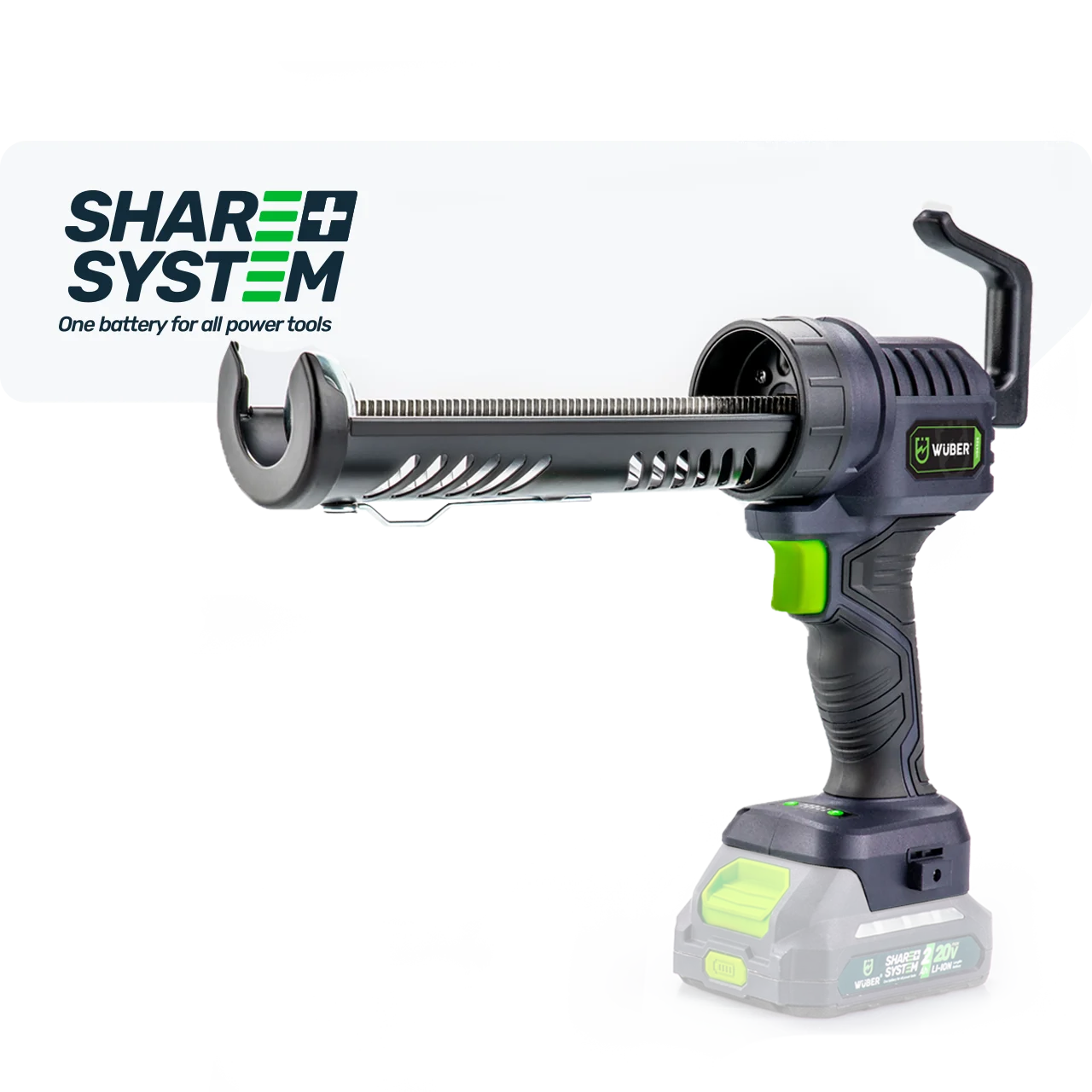 Cordless caulking gun 20 V, 2500 N