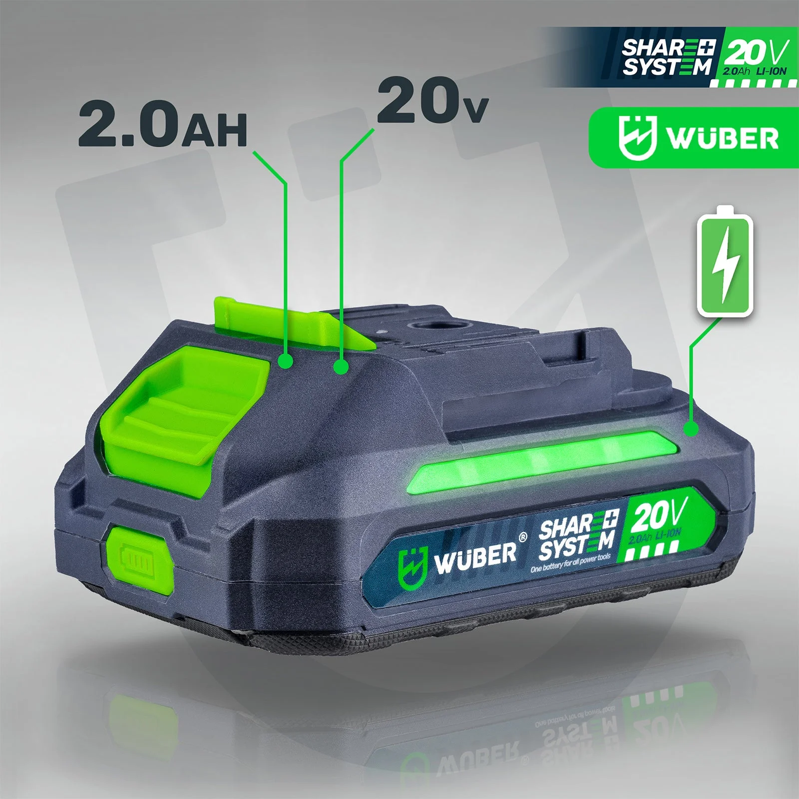 Cordless pressure washer 20 V, 15 bar