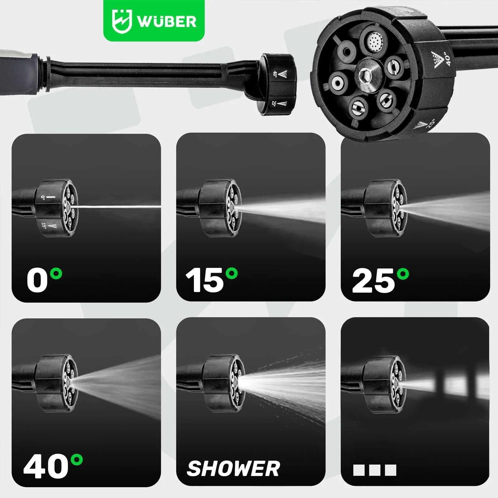 Cordless pressure washer 20 V, 15 bar