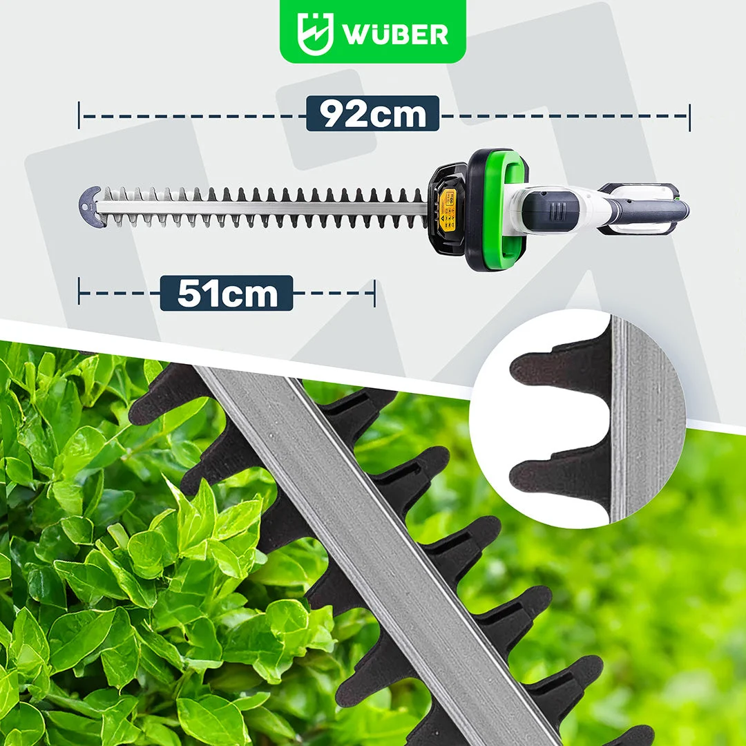 Batteridriven häcksax 51 cm 20 V 2,0 Ah
