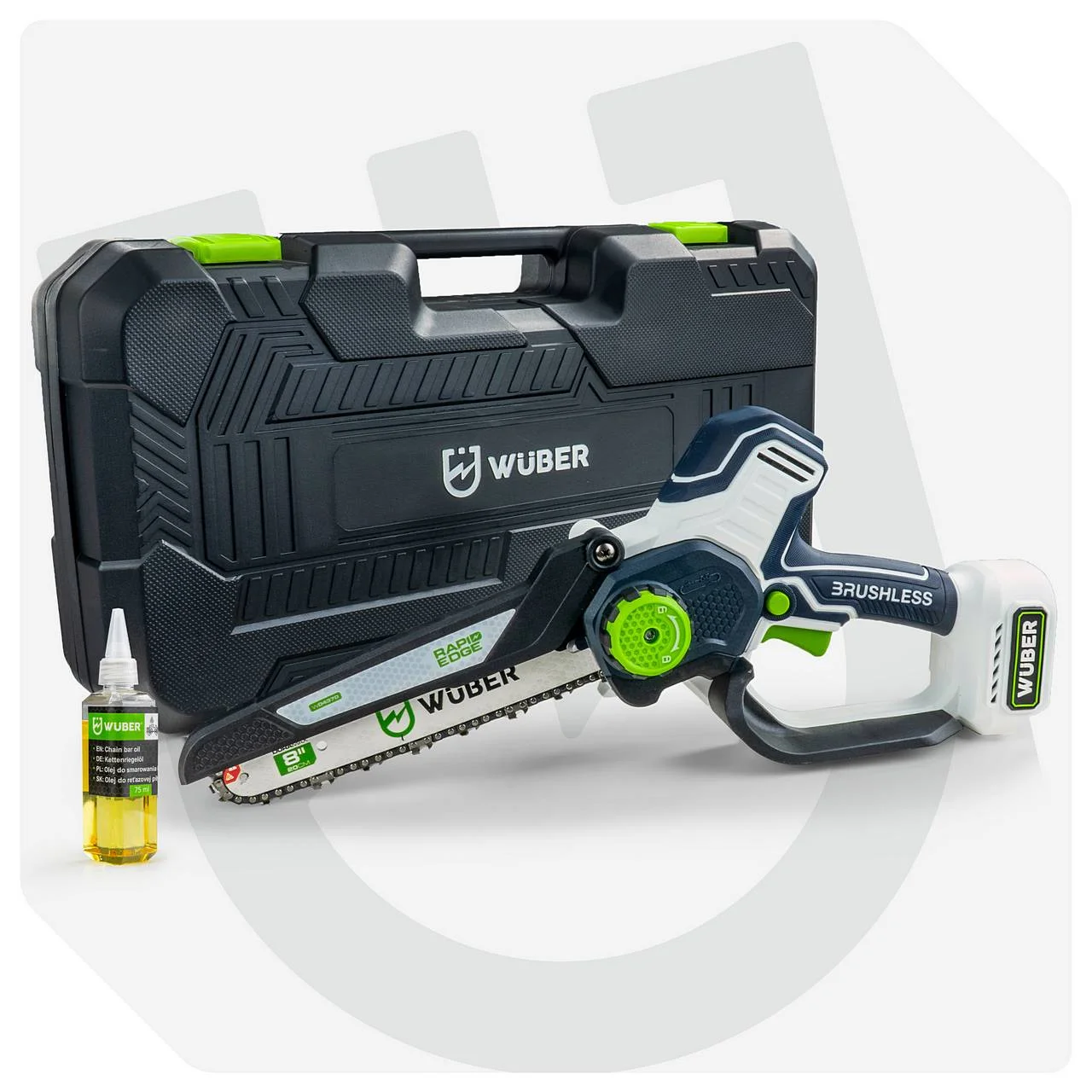 Batteridriven mini-kedjesåg 20 V, 20 cm svärd
