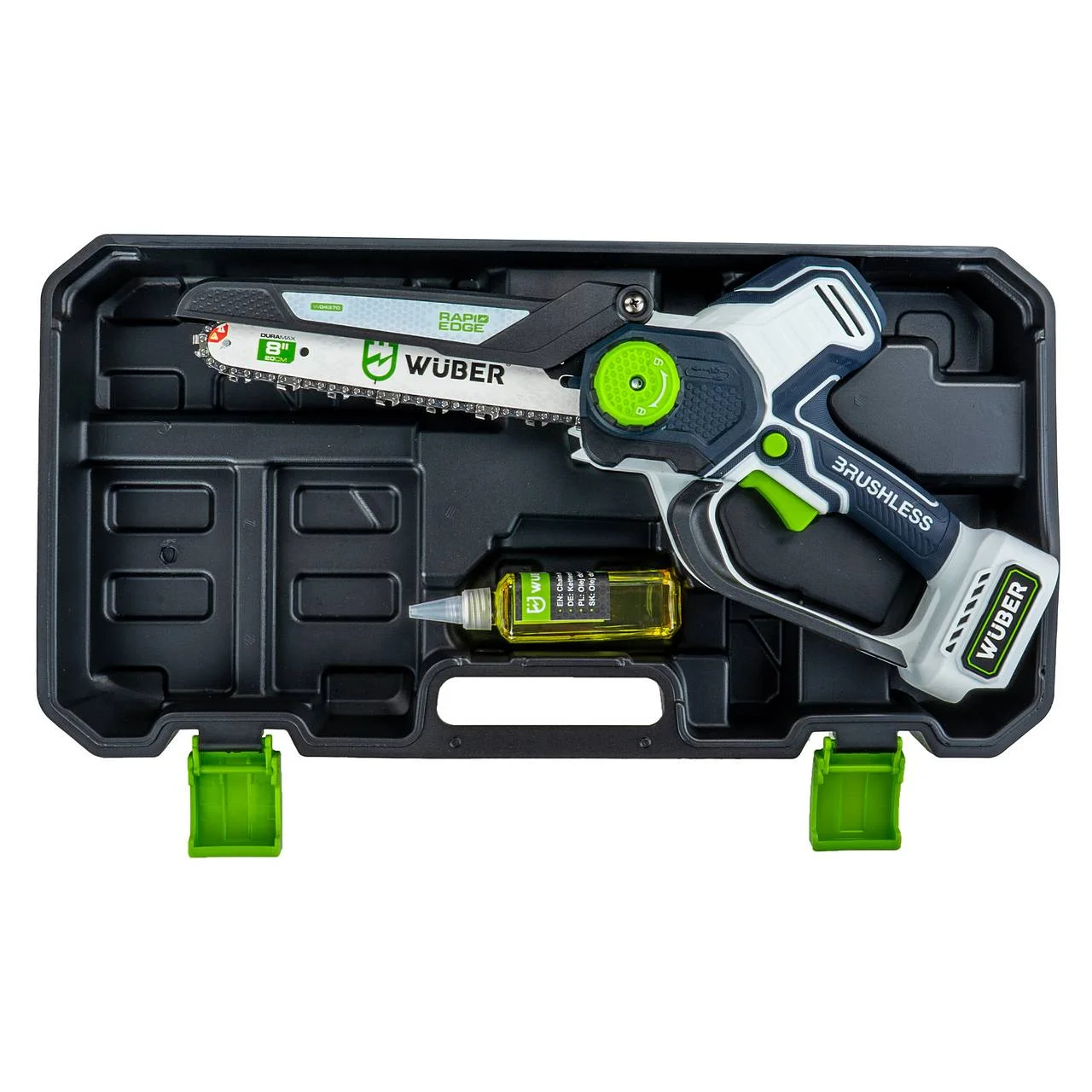 Batteridriven mini-kedjesåg 20 V, 20 cm svärd