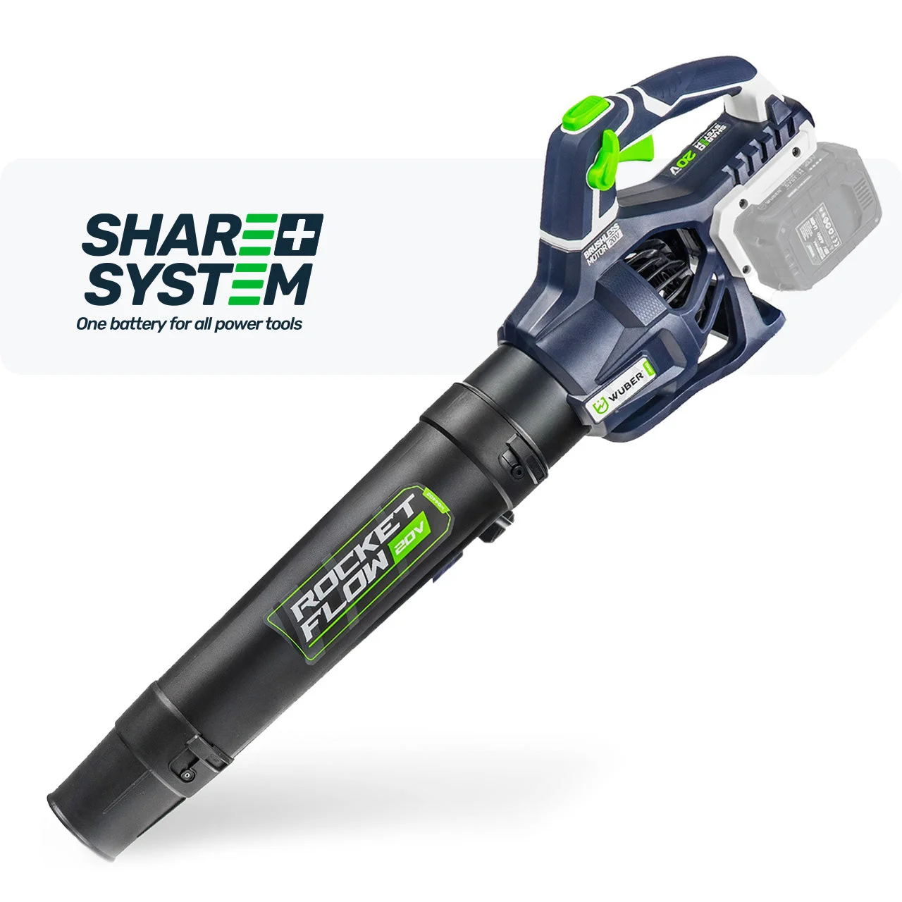 Cordless leaf blower 2x20 V, 220 km/h