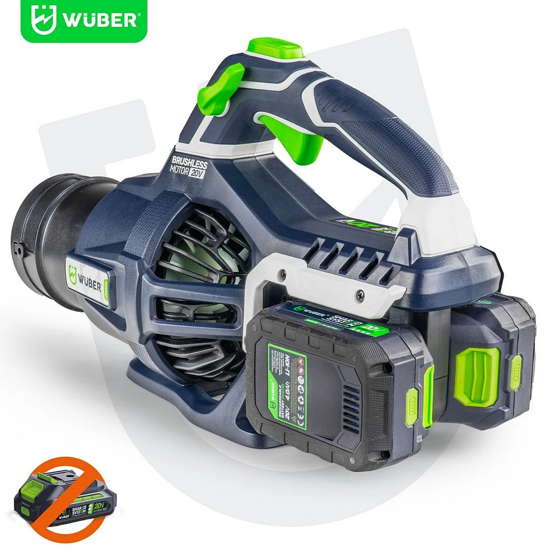 Cordless leaf blower 2x20 V, 220 km/h