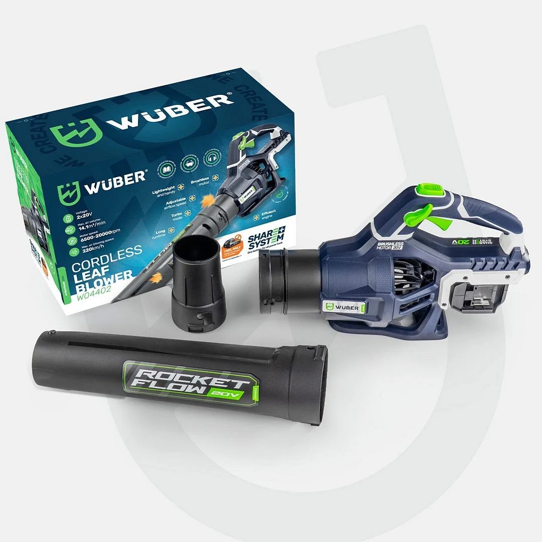 Cordless leaf blower 2x20 V, 220 km/h