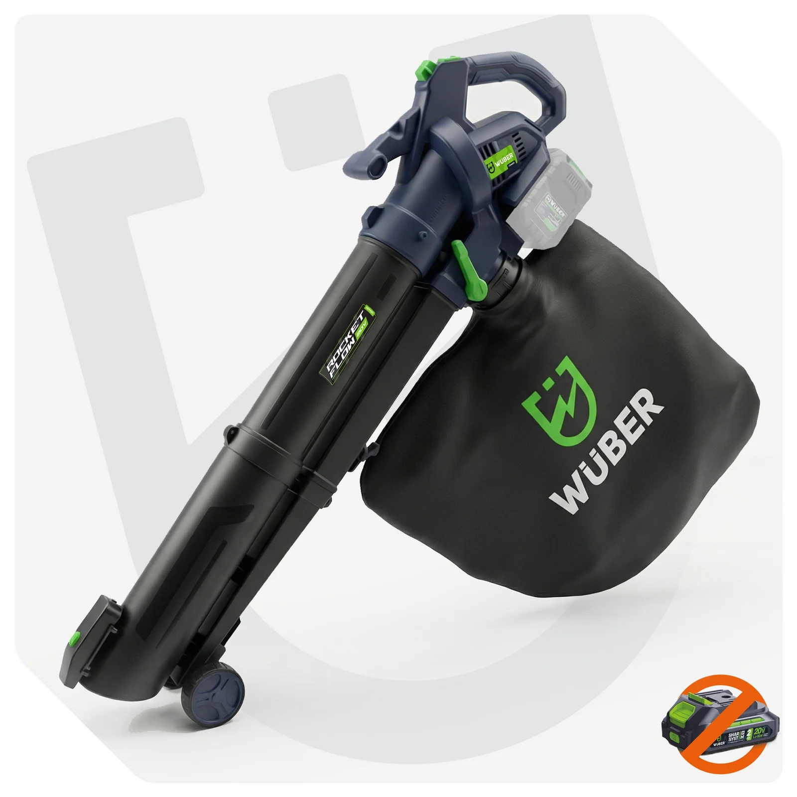 Leaf blower/vacuum 3-in-1 2x20 V, 245 km/h