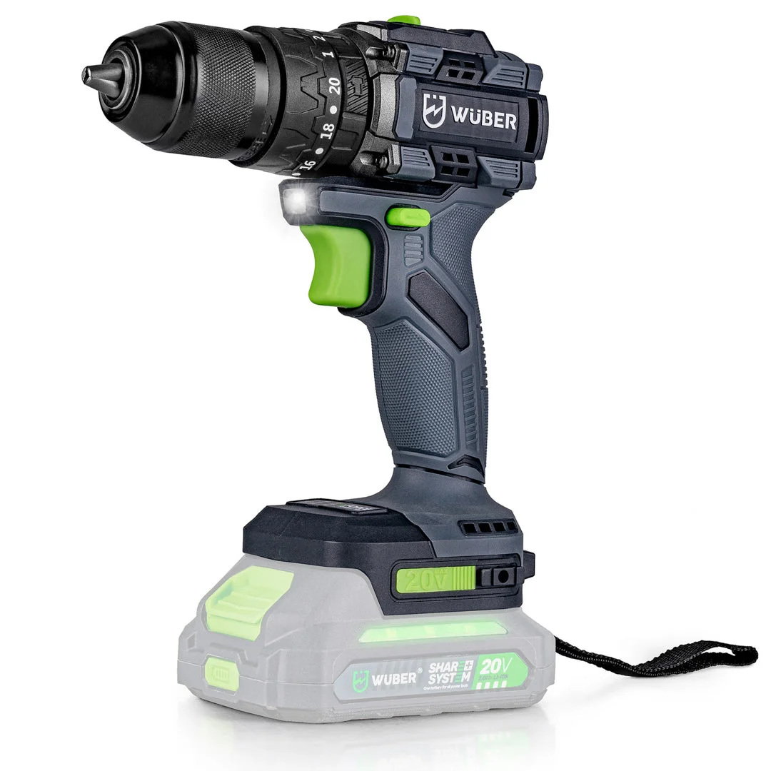 Brushless Combi Drill 20 V, 50 Nm, 13 mm Chuck