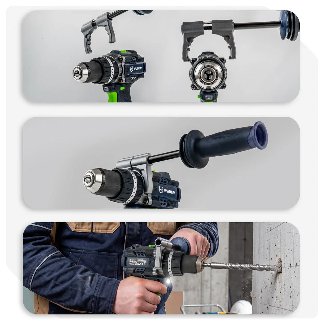 Hammer Drill Driver 20 V, 160 Nm, Brushless