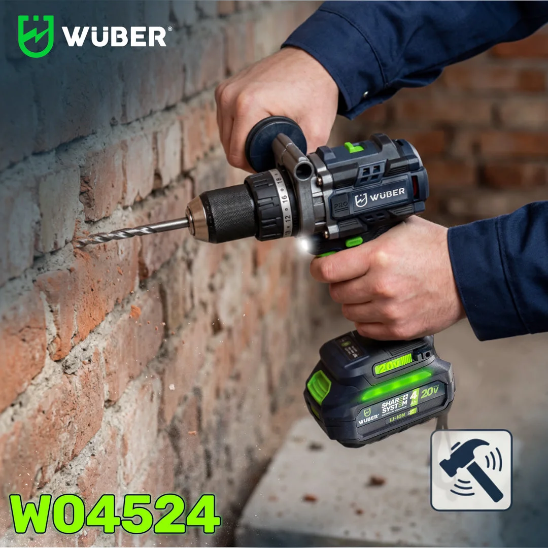 Hammer Drill Driver 20 V, 160 Nm, Brushless