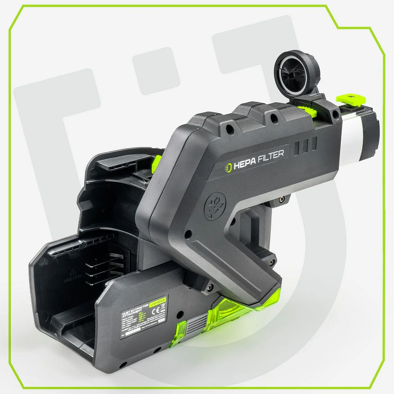 Rotary hammer dust extractor 4-16 mm HEPA LED