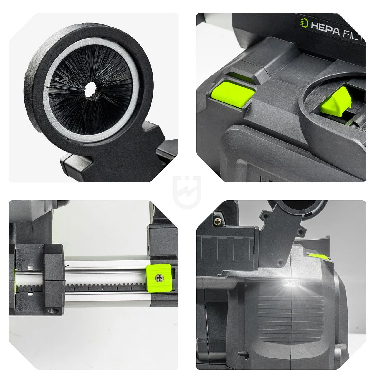 Rotary hammer dust extractor 4-16 mm HEPA LED