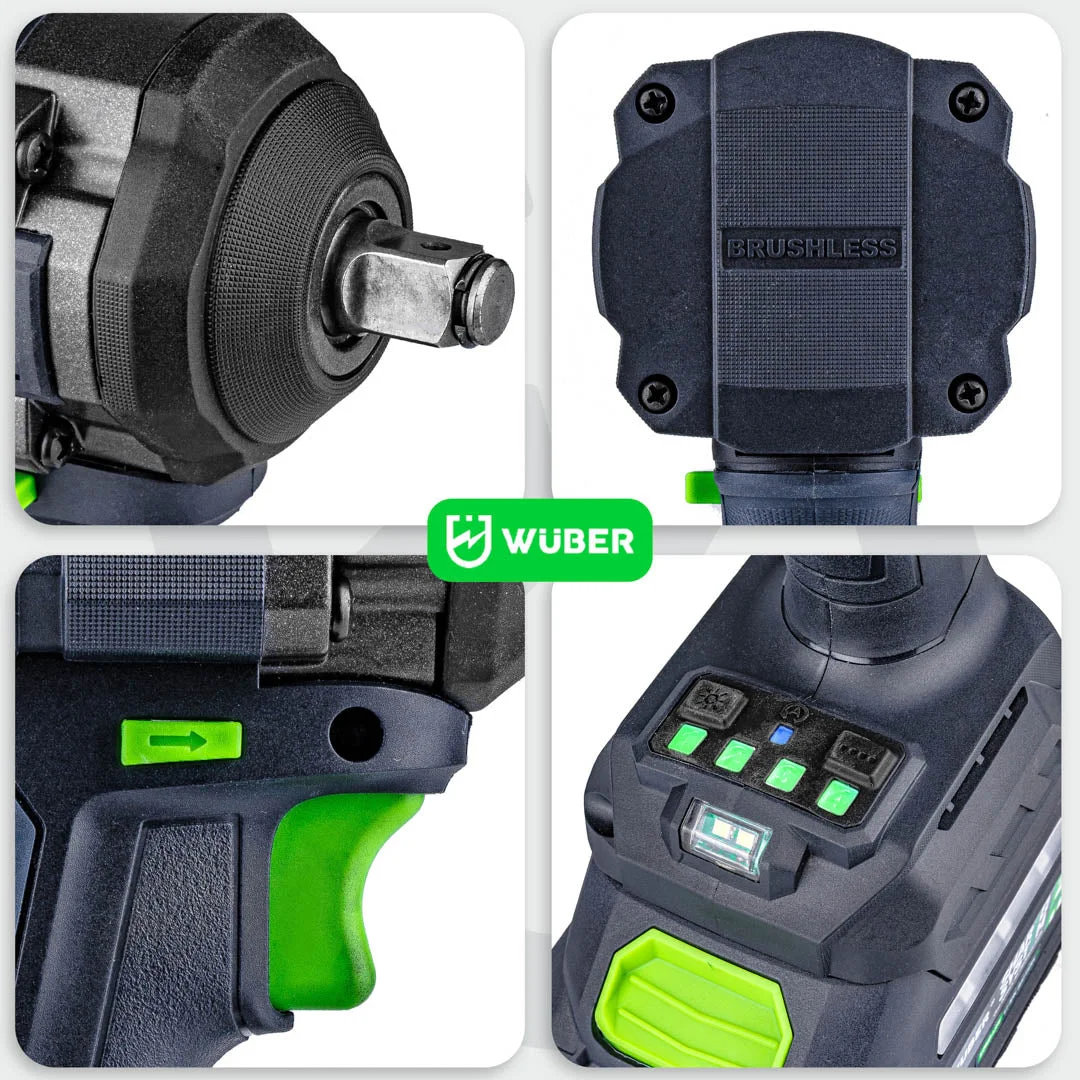 Mutterdragare 1/2" 600 Nm, 20 V kolborstfri