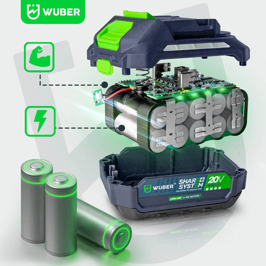 Mutterdragare 1/2" 600 Nm, 20 V kolborstfri