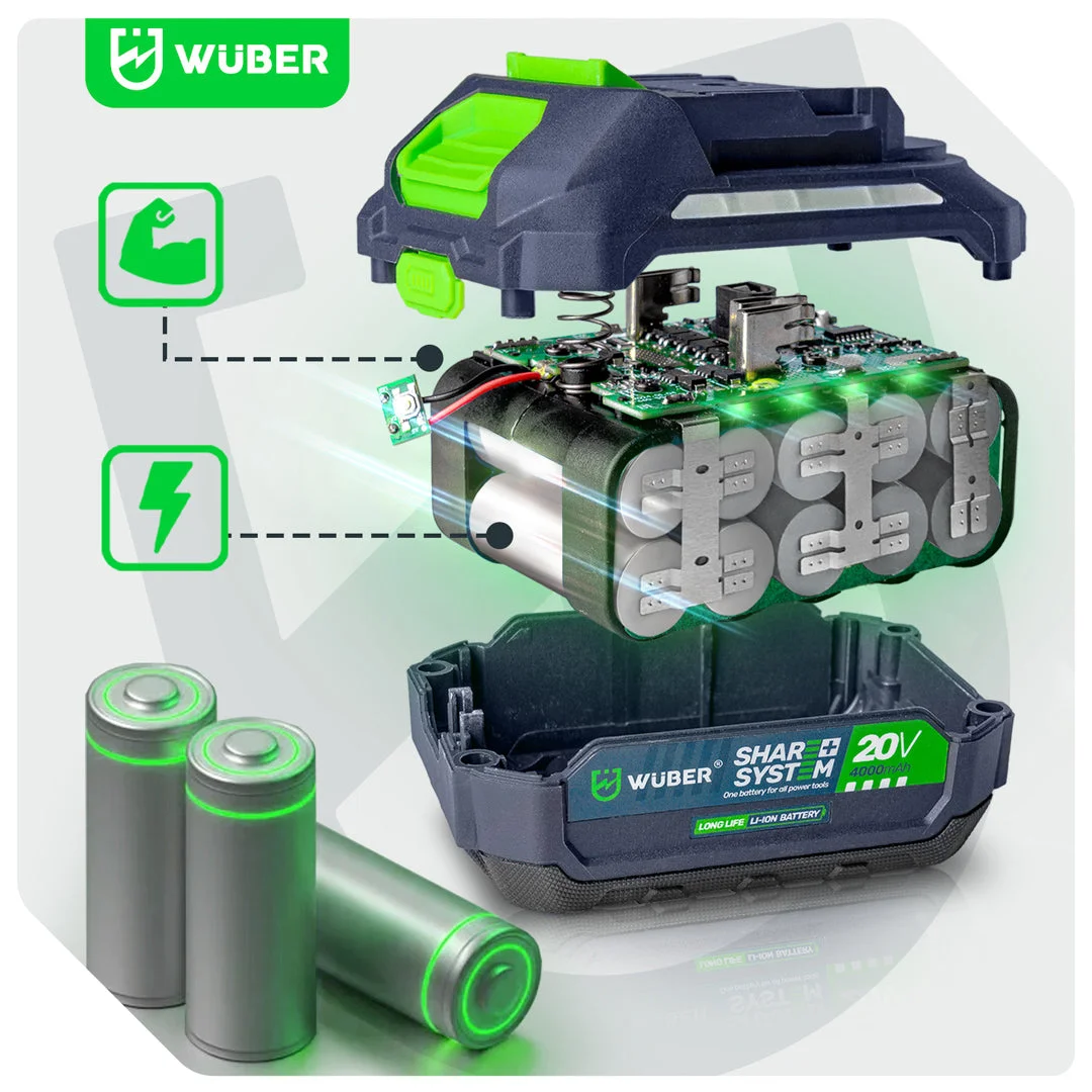 Batteridriven mutterdragare 1000 Nm, 20 V