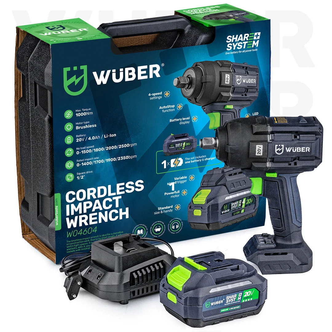 Batteridriven mutterdragare 1000 Nm, 20 V