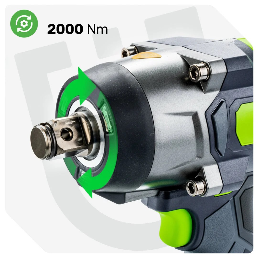 Impact wrench 40 V 2000 Nm 3/4" brushless