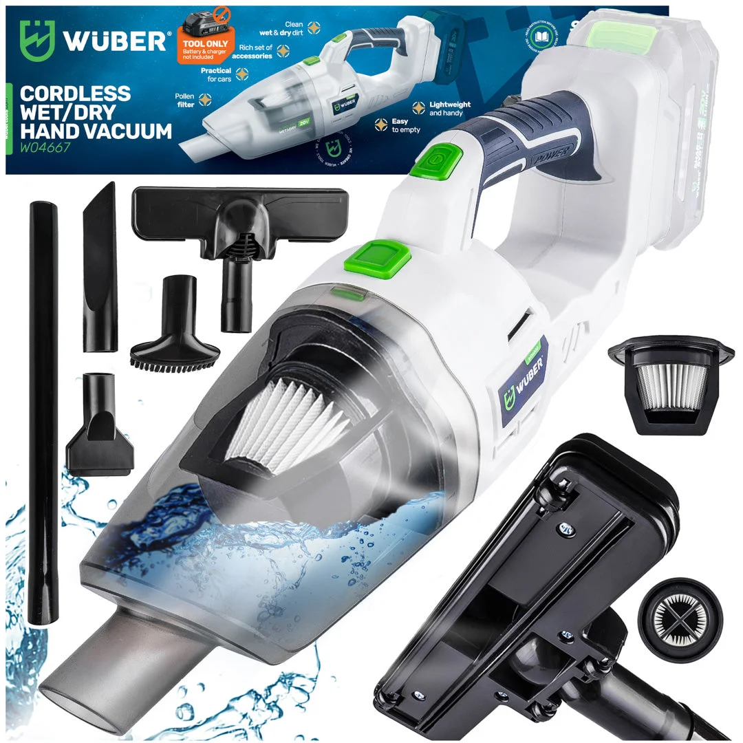 Handheld vacuum cleaner 20 V 120 W, wet/dry