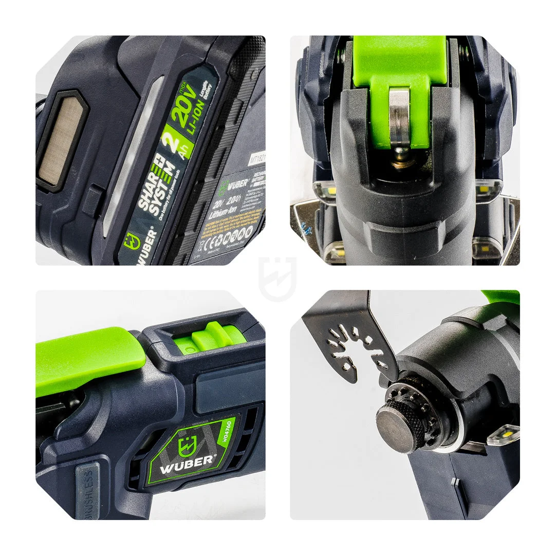 Oscillating multi-tool 20 V, brushless