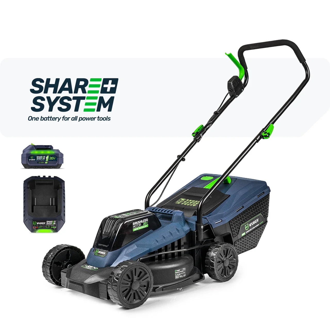 Batteridriven gräsklippare 32 cm 20 V, 6,0 Ah