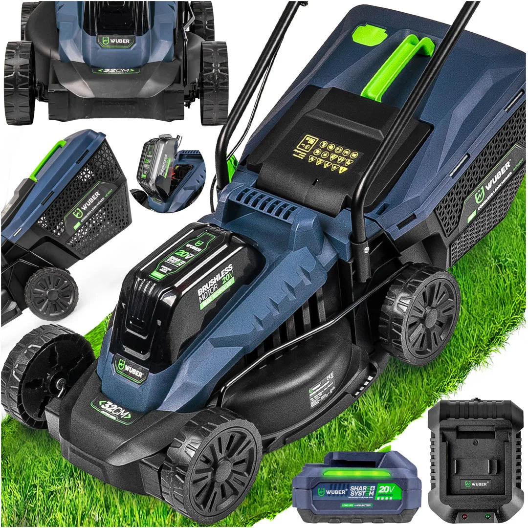 Batteridriven gräsklippare 32 cm 20 V, 6,0 Ah