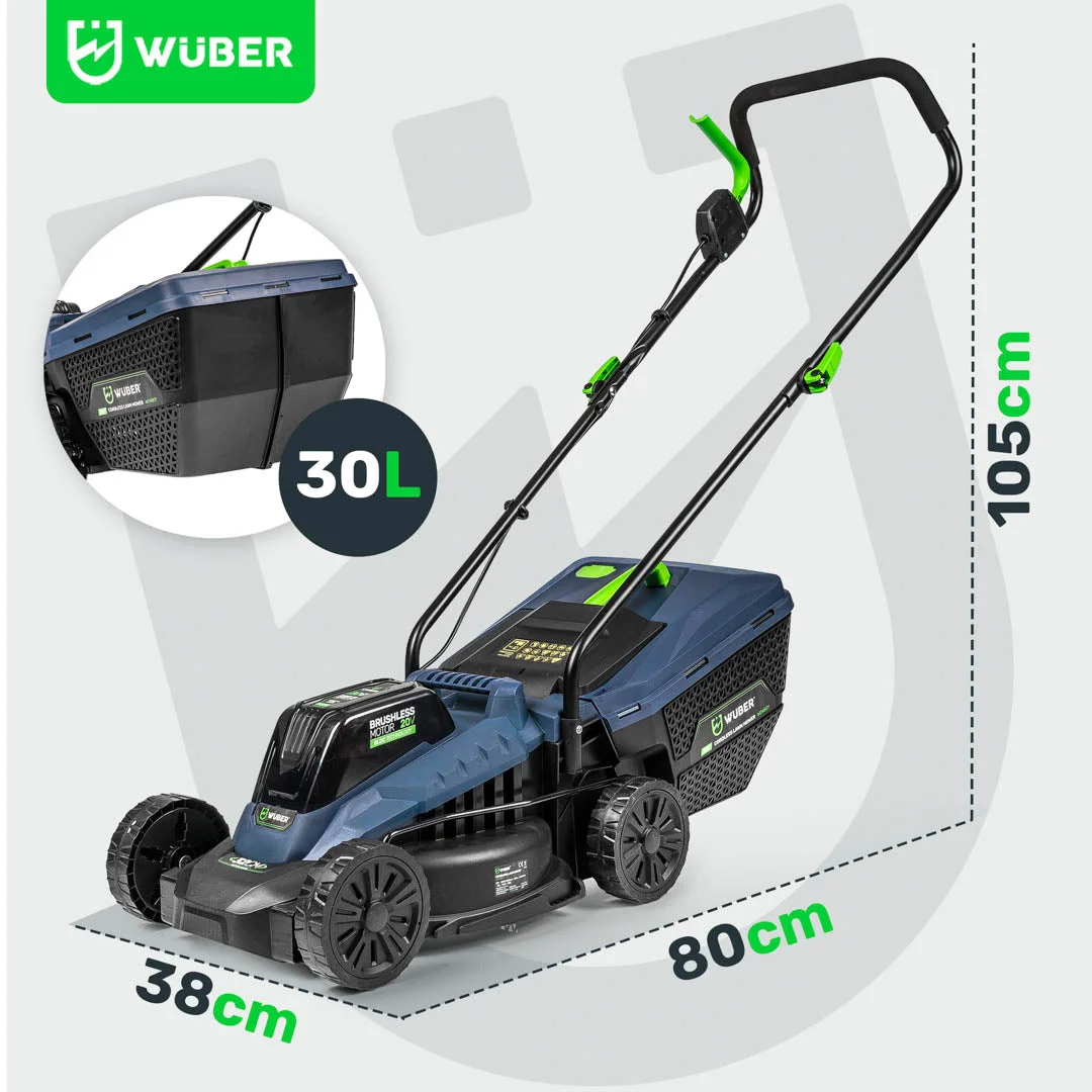 Batteridriven gräsklippare 32 cm 20 V, 6,0 Ah