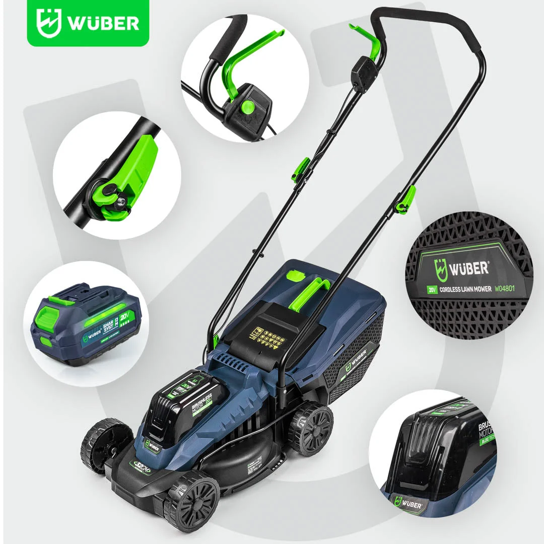 Batteridriven gräsklippare 32 cm 20 V, 6,0 Ah