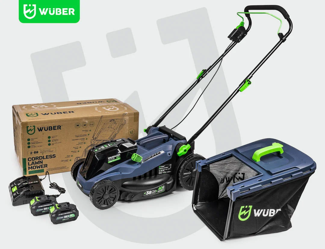 Batteridriven gräsklippare 38 cm 40 V