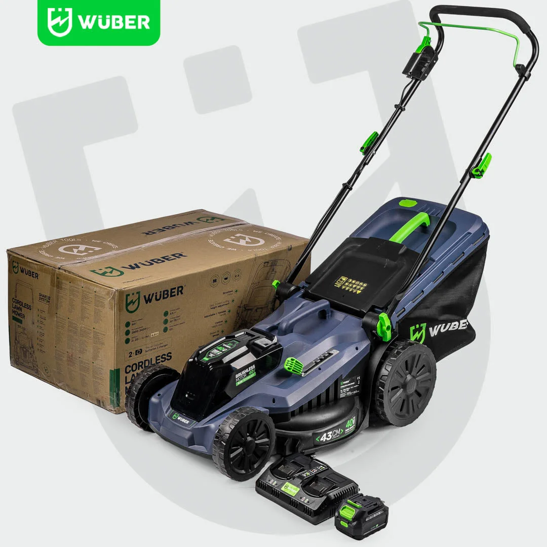 Cordless lawn mower 43 cm 40 V