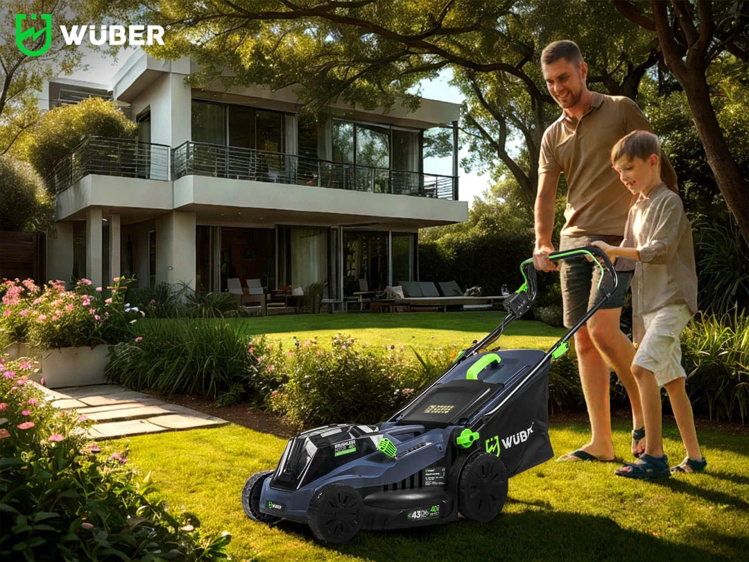 Cordless lawn mower 43 cm 40 V