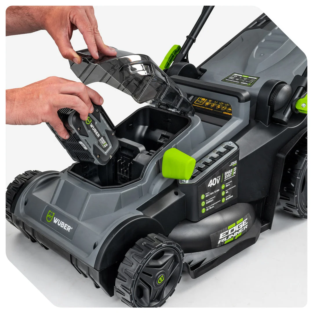 Cordless lawn mower 38 cm 40 V 4.0 Ah
