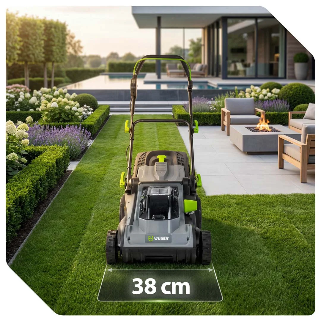 Cordless lawn mower 38 cm 40 V 4.0 Ah