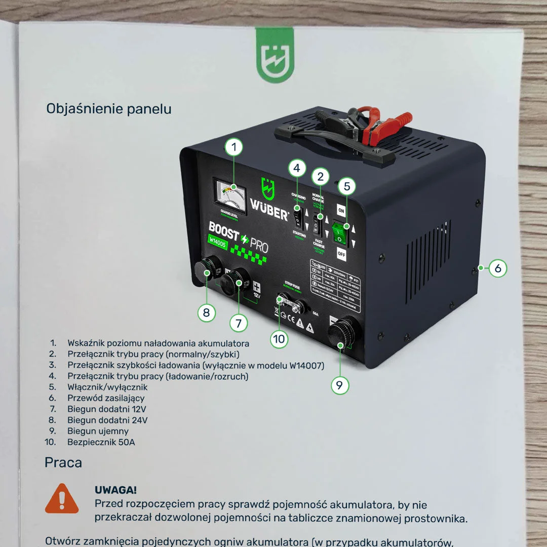 Batteriladdare med startfunktion 40 A 12/24 V