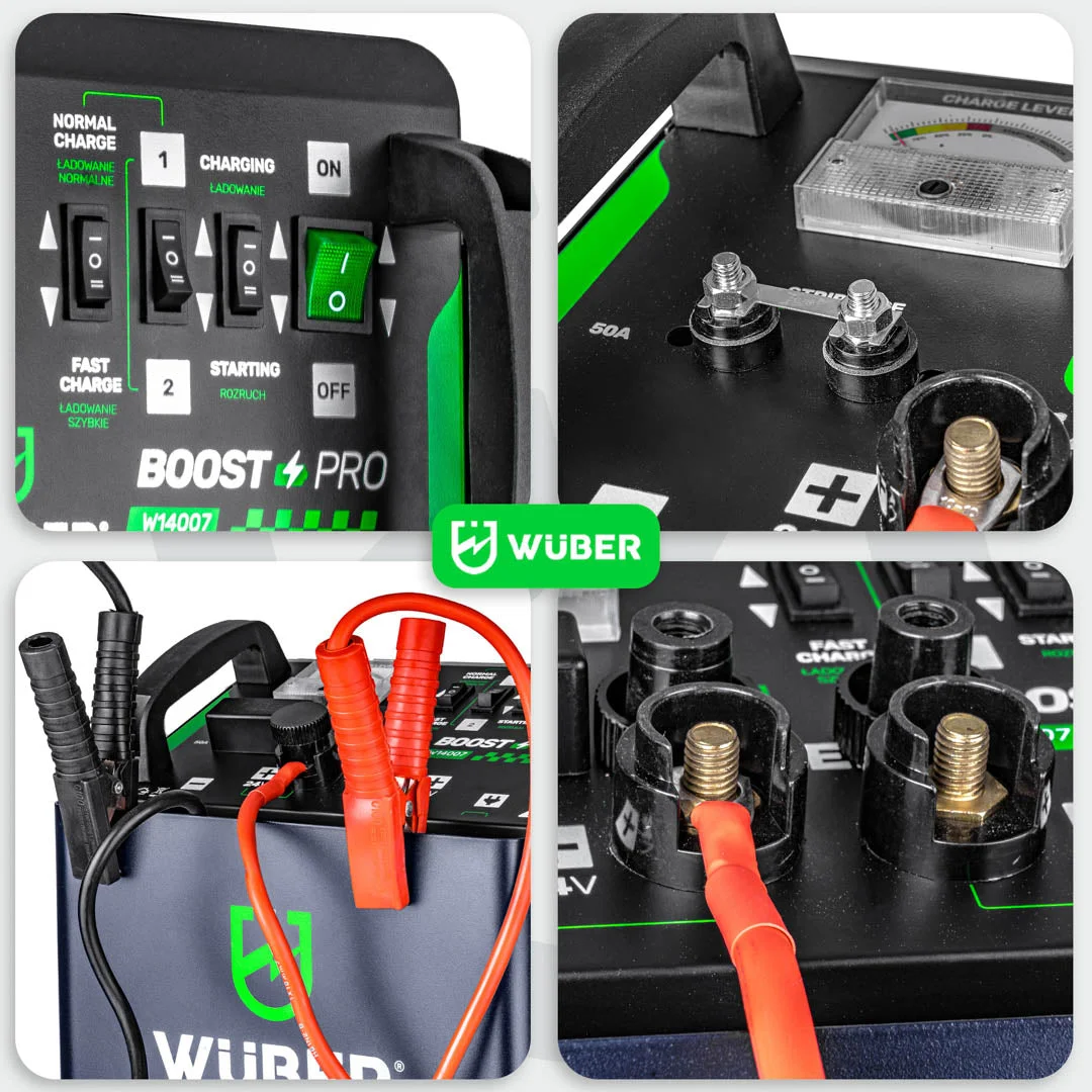 Batteriladdare med start 42 A 12/24 V