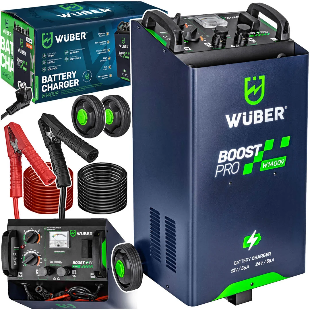 Batteriladdare med start 56 A 12/24 V