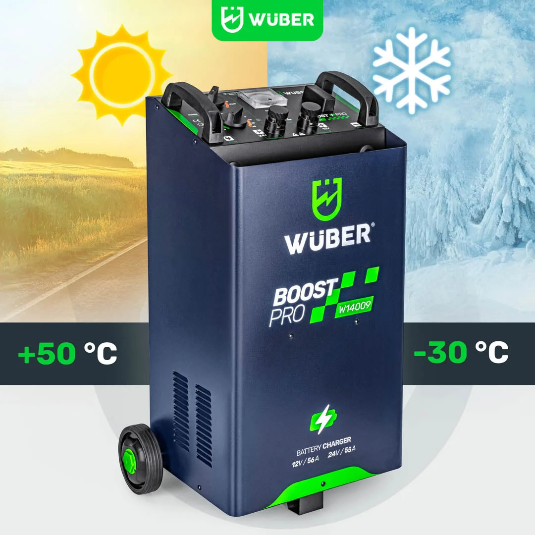 Batteriladdare med start 56 A 12/24 V